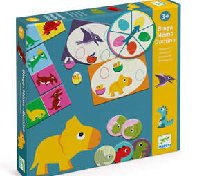 Djeco Djeco - 3 spelletjes - dinosaurussen