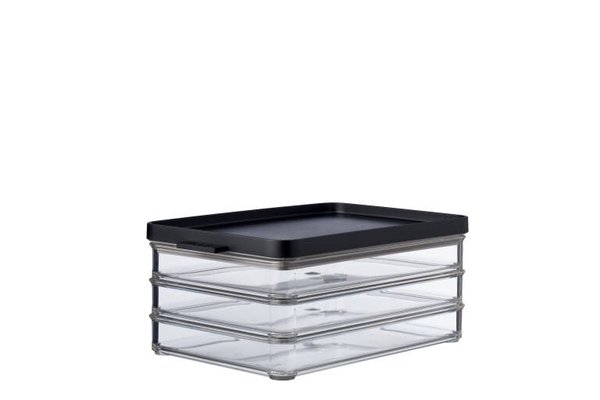 Mepal Mepal - koelkastdoos omnia vleeswaren 3-laags  - zwart