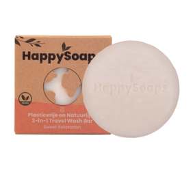 HappySoaps Happysoaps - travel wash bar 3 in 1 - sweet relaxation