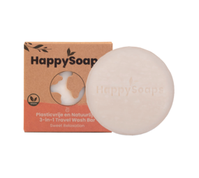 HappySoaps Happysoaps - travel wash bar 3 in 1 - sweet relaxation HappySoaps Happysoaps - travel wash bar 3 in 1 - sweet relaxation