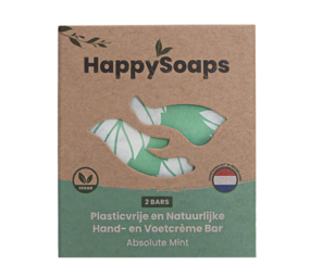 HappySoaps Happysoaps - hand- en voetcreme - absolute mint HappySoaps Happysoaps - hand- en voetcreme - absolute mint