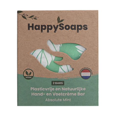 HappySoaps Happysoaps - hand- en voetcreme - absolute mint HappySoaps Happysoaps - hand- en voetcreme - absolute mint
