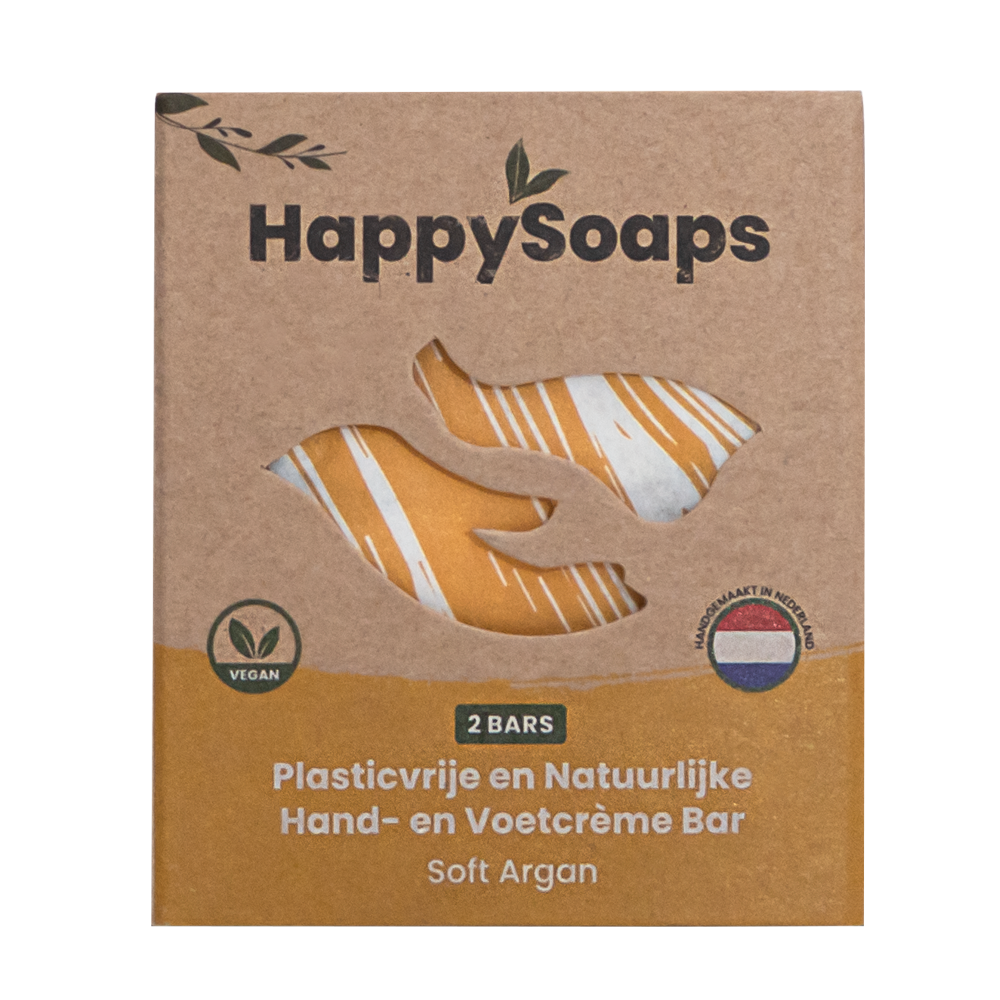 HappySoaps Happysoaps - hand- en voetcreme - soft argan HappySoaps Happysoaps - hand- en voetcreme - soft argan