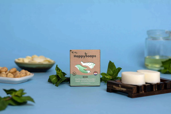 HappySoaps Happysoaps - hand- en voetcreme - absolute mint HappySoaps Happysoaps - hand- en voetcreme - absolute mint