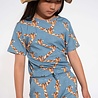 Snurk Snurk - t-shirt kids - giraffe blue Snurk Snurk - t-shirt kids - giraffe blue