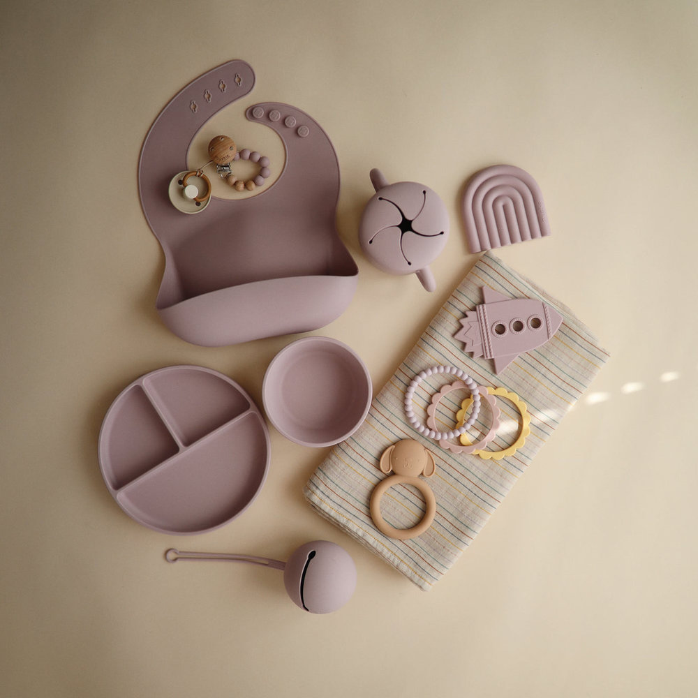 Mushie Mushie - silicone kom - soft lilac
