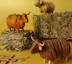 Piet Design Piet design - DIY pakket - schotse hooglanders