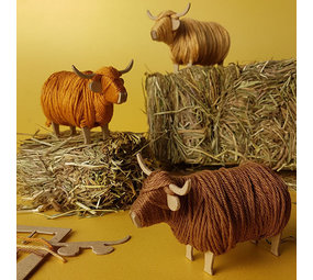 Piet Design Piet design - DIY pakket - schotse hooglanders Piet Design Piet design - DIY pakket - schotse hooglanders