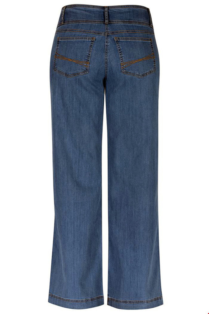 Cloud9 Cloud9 - lotus wide leg - middelblauw