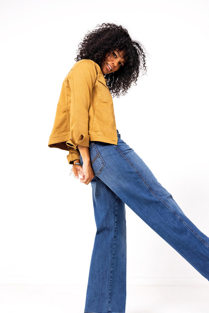 Cloud9 Cloud9 - lotus wide leg - middelblauw