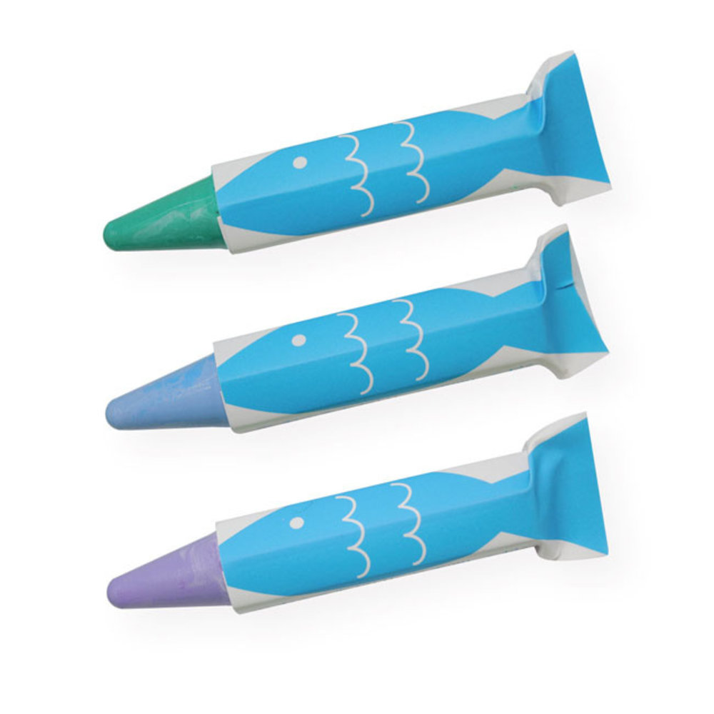 Kitpas Kitpas - badkrijt - fish (set van 3) Kitpas Kitpas - badkrijt - fish (set van 3)