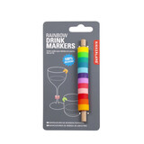 Kikkerland Kikkerland - drink markers - rainbow (set van 12)
