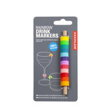 Kikkerland Kikkerland - drink markers - rainbow (set van 12)