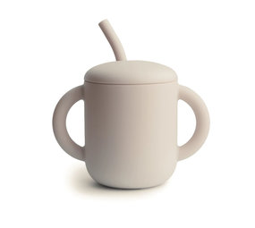 Mushie Mushie - silicone rietjesbeker - shifting sand