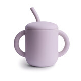 Mushie Mushie - silicone rietjesbeker - soft lilac