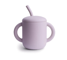 Mushie Mushie - silicone rietjesbeker - soft lilac Mushie Mushie - silicone rietjesbeker - soft lilac