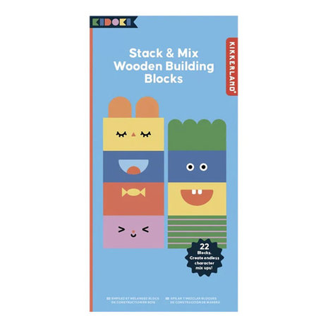 Kikkerland Kikkerland - blokken - stapel en mix Kikkerland Kikkerland - blokken - stapel en mix