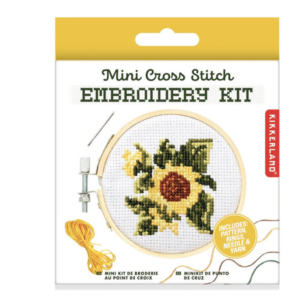 Kikkerland Kikkerland - borduurkit - zonnebloem Kikkerland Kikkerland - borduurkit - zonnebloem