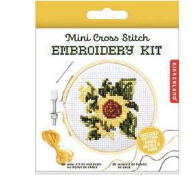 Kikkerland Kikkerland - borduur kit - zonnebloem Kikkerland Kikkerland - borduur kit - zonnebloem