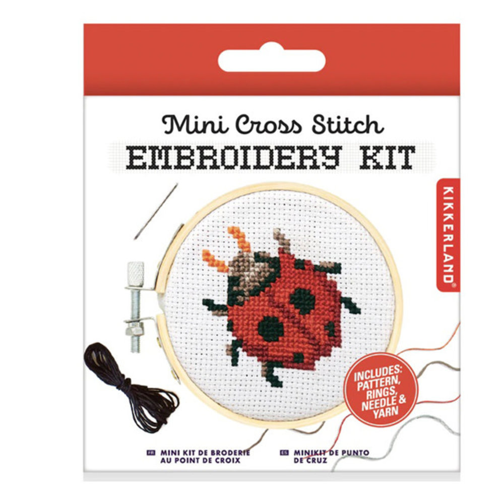 Kikkerland Kikkerland - borduurkit - lieveheersbeestje