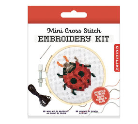 Kikkerland Kikkerland - borduur kit - lieveheersbeestje Kikkerland Kikkerland - borduur kit - lieveheersbeestje