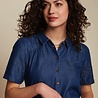 King Louie King Louie - carina blouse las palmas - blauw King Louie King Louie - carina blouse las palmas - blauw
