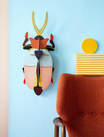 Studio Roof Studio Roof - muurdecoratie - neushoornkever Studio Roof Studio Roof - muurdecoratie - neushoornkever