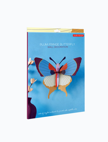 Studio Roof Studio Roof - muurdecoratie - plum fringe butterfly Studio Roof Studio Roof - muurdecoratie - plum fringe butterfly
