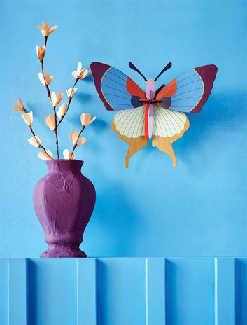 Studio Roof Studio Roof - muurdecoratie - plum fringe butterfly Studio Roof Studio Roof - muurdecoratie - plum fringe butterfly