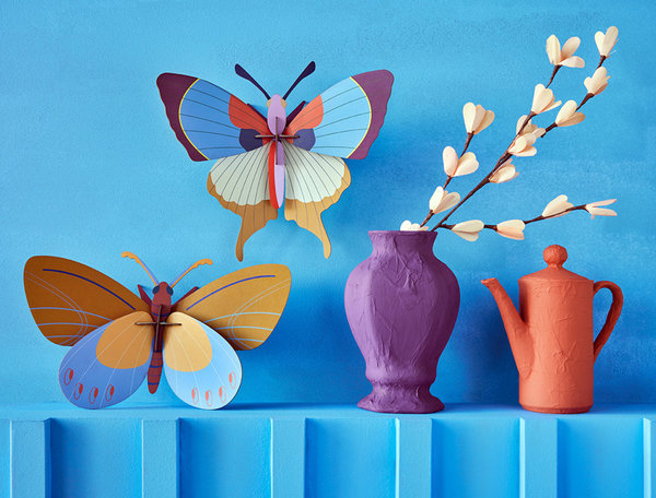 Studio Roof Studio Roof - muurdecoratie - plum fringe butterfly Studio Roof Studio Roof - muurdecoratie - plum fringe butterfly
