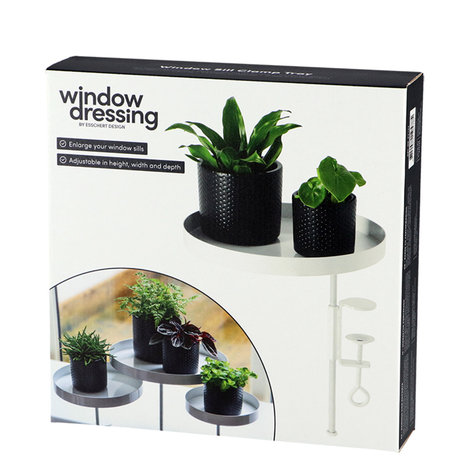 Esschert design Esschert Design - ronde vensterbankklem groot - wit Esschert design Esschert Design - ronde vensterbankklem groot - wit