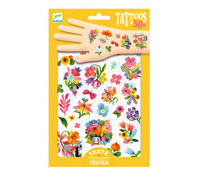 Djeco Djeco - tattoos - aqua flor Djeco Djeco - tattoos - aqua flor