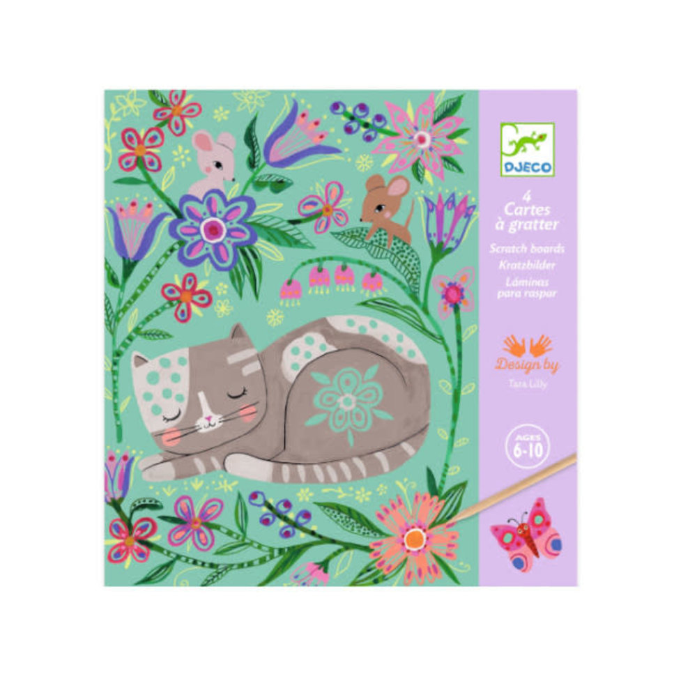 Djeco Djeco - kraskaarten - tuindieren Djeco Djeco - kraskaarten - tuindieren