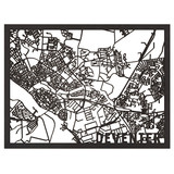 City shapes City shapes - city map zwart mdf - Deventer (30 x 40 cm) City shapes City shapes - city map zwart mdf - Deventer (30 x 40 cm)