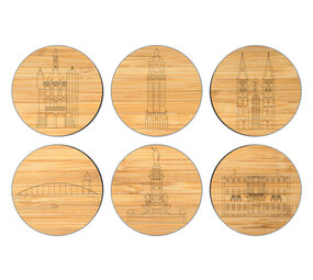 City shapes City shapes - onderzetters - Deventer (set van 6) City shapes City shapes - onderzetters - Deventer (set van 6)