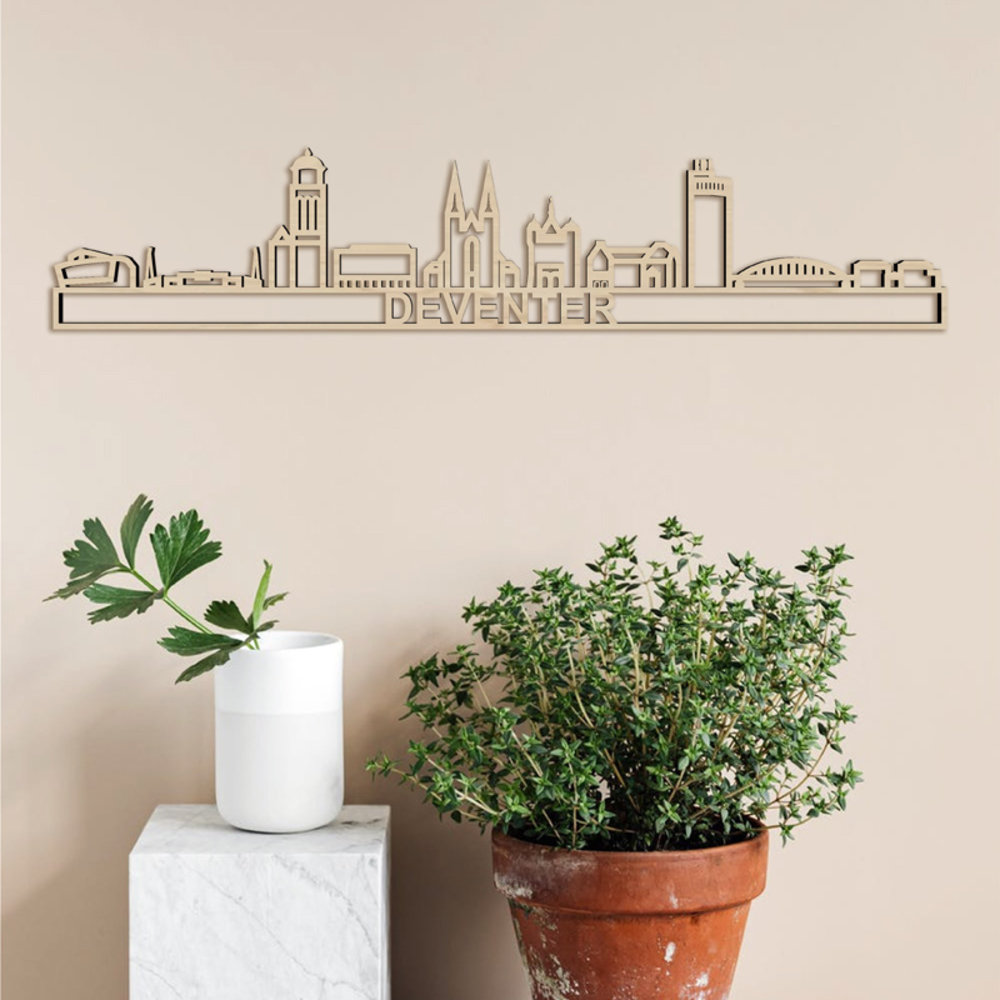 City shapes City shapes - skyline 60 cm - Deventer - populieren City shapes City shapes - skyline 60 cm - Deventer - populieren
