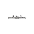 City shapes - skyline 60 cm - Deventer - zwart mdf City shapes - skyline 60 cm - Deventer - zwart mdf