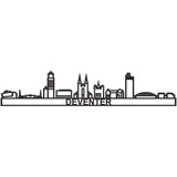 City shapes City shapes - skyline 130 cm - Deventer - zwart mdf City shapes City shapes - skyline 130 cm - Deventer - zwart mdf