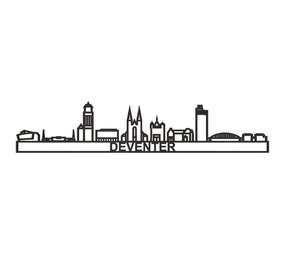 City shapes City shapes - skyline 130 cm - Deventer - zwart mdf City shapes City shapes - skyline 130 cm - Deventer - zwart mdf