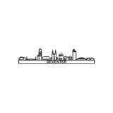 City shapes City shapes - skyline 90 cm - Deventer - zwart mdf City shapes City shapes - skyline 90 cm - Deventer - zwart mdf