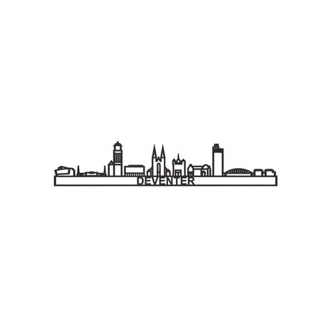 City shapes City shapes - skyline 90 cm - Deventer - zwart mdf City shapes City shapes - skyline 90 cm - Deventer - zwart mdf