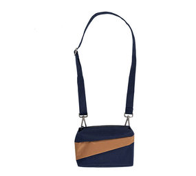 Susan Bijl Susan Bijl - the new bum bag small - navy & camel Susan Bijl Susan Bijl - the new bum bag small - navy & camel