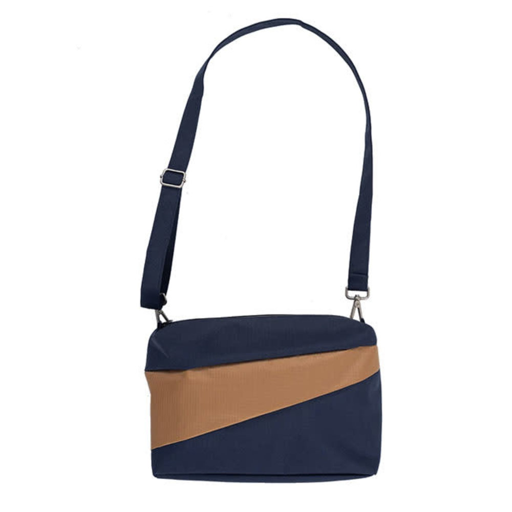 Susan Bijl Susan Bijl - the new bum bag medium -  blauw & bruin