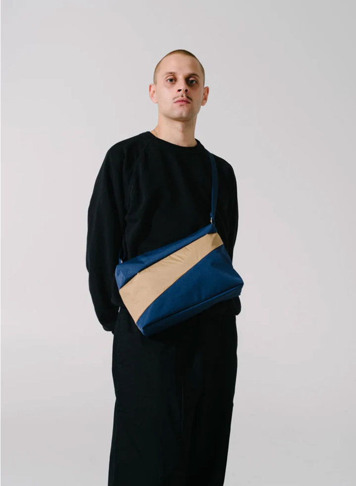 Susan Bijl Susan Bijl - the new bum bag medium -  blauw & bruin