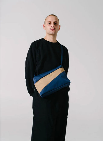 Susan Bijl Susan Bijl - the new bum bag medium -  blauw & bruin