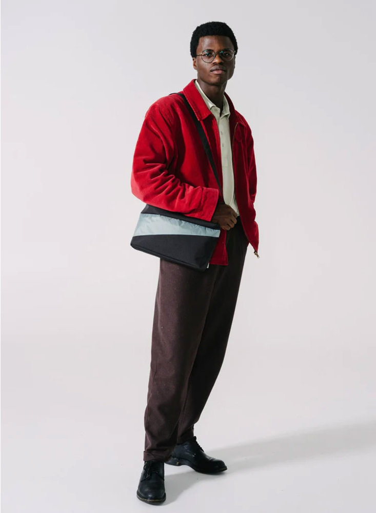 Susan Bijl Susan Bijl - the new bum bag medium - zwart & grijs