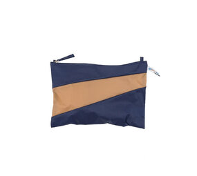 Susan Bijl Susan Bijl - the new pouch medium - navy & camel