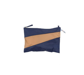 Susan Bijl Susan Bijl - the new pouch medium - navy & camel Susan Bijl Susan Bijl - the new pouch medium - navy & camel