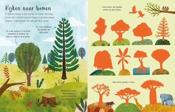 Usborne Usborne - eerste stickerboek - bomen Usborne Usborne - eerste stickerboek - bomen