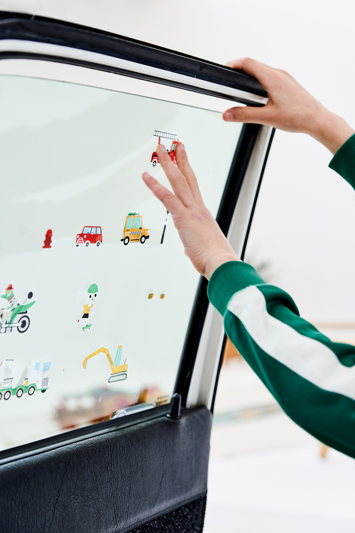 Raamstickers voor in de auto